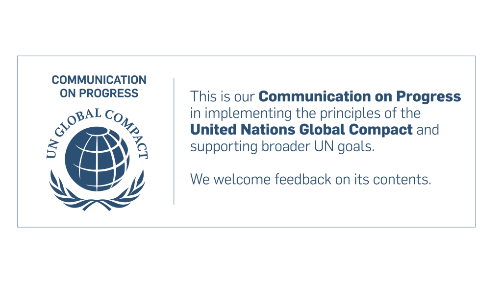 UN Global Impact Communication on Progress Badge